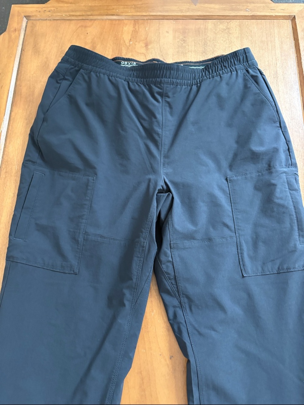 Orvis Black Lined Cargo Performance Pants Size 12 - Picture 2 of 14